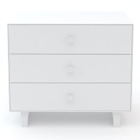 Commode Merlin Rhea 3 tiroirs - Blanc